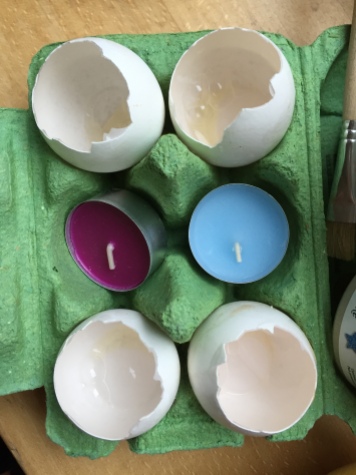 Vorbereiten der Eierschalen